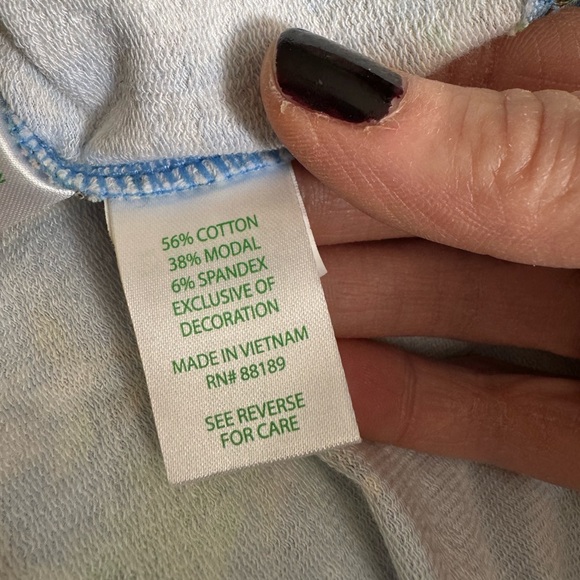 Lilly Pulitzer long sleeve resort wear dress w bamboo zipper pull, front pockets - Picture 4 of 8